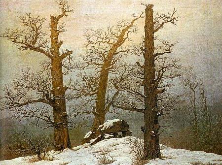 Caspar David Friedrich Hunengrab im Schnee oil painting image